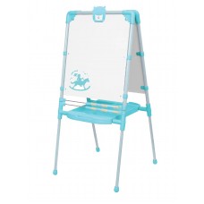 Мольберт напольный двухсторонний арт. М2Р/2 бирюзовый с белым