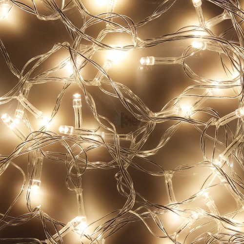 Гирлянда эл. Сноу Бум Вьюн 100LED 9м. шампань мерцание прозр.провод 384-051