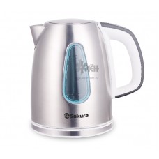 Чайник SAKURA SA-2153WG (1,8л.) нерж+сер/бел д