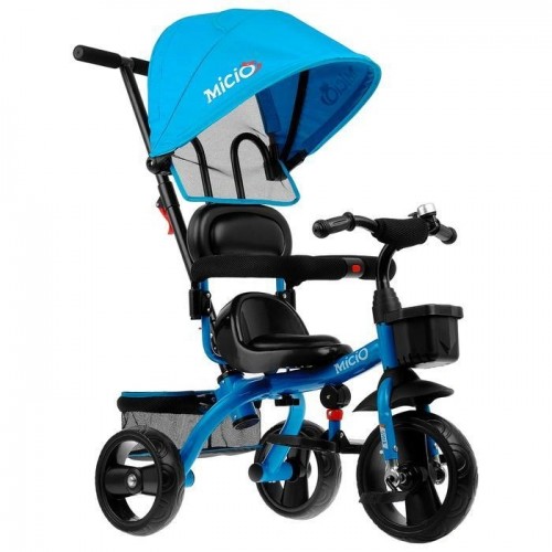 Велосипед 3-х кол. Micio Gioia крыша-капюшон, родит.вело-ручка, синий 4700938