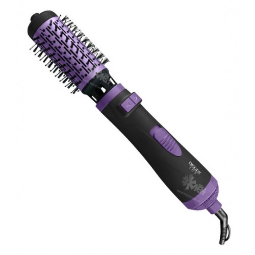 Фен-щётка DELTA DL-0443R 1000Вт. 2 насад., вращение черн./фиолет.