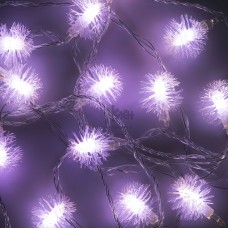 Гирлянда эл. с насадками Снежинки 3D Сноу Бум 19LED 3м. белая, пост.свеч., пр.пр. 381-142