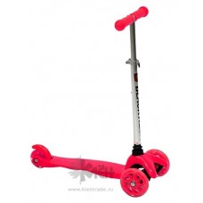 Самокат 3-ёх кол. Black Aqua MG002A руль 65-75см., светящ.колеса, малиновый