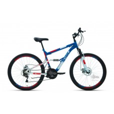 Велосипед 26"" ALTAIR MTB FS 2.0 disc двухподвес, рост 18"", 18ск., синий/красный