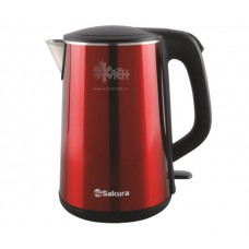 Чайник SAKURA SA-2156MP (1,8л.) красн /мет черн