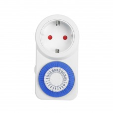 Таймер механический розеточный LuazON 16A, 220В, шаг 30мин. 4157153