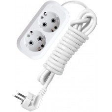 Удлинитель Универсал Е-302 2гн. 2м., с/з, 16А Удлинитель Универсал Е-302 2гн. 2м., с/з, 16А