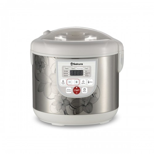 Мультиварка SAKURA 7753W ( 5л) 12реж бел