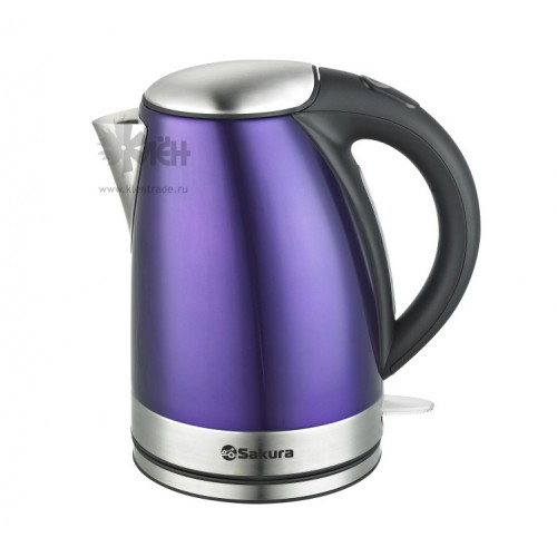 Чайник SAKURA SA-2118P (1,7л.) нерж. фиолет. д