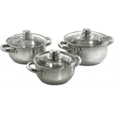 Набор посуды 6пр. ГРЕТТА (1,6л+2,2л+3,2л) КТ04-A