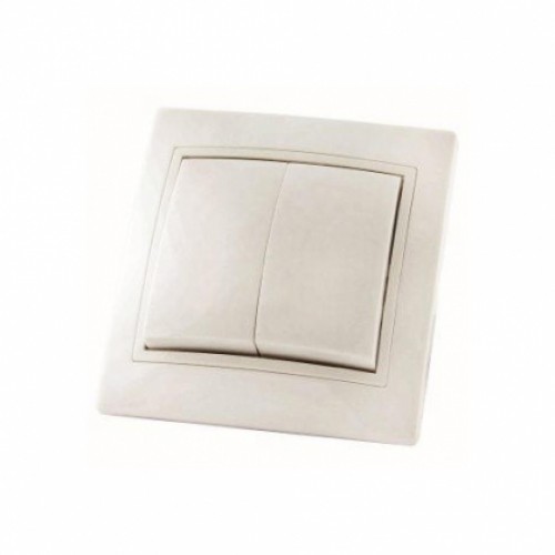 Выключатель 2кл С/У Таймыр белый TDM SQ 1814-0002