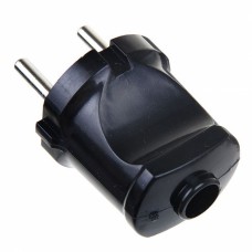 Вилка 6А б/з чёрная TDM SQ1806-0002