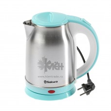 Чайник SAKURA SA-2147BL (1,8л.) нерж+голуб д