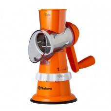 Терка-шинковка SAKURA SA-VS01A 3 сменных барабана, оранжев.