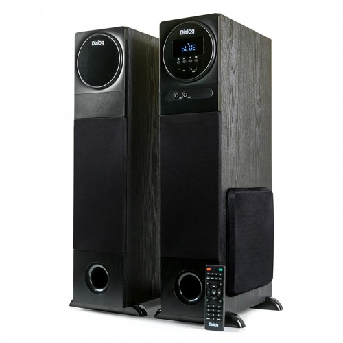 Активная акустическая стереосистема ДИАЛОГ Progressive AP-2300 Black 2.0 Bluetooth караоке пультДУ