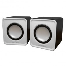 Колонки Perfeo 2.0 WAVE PF-5129-W белый 2*3Вт
