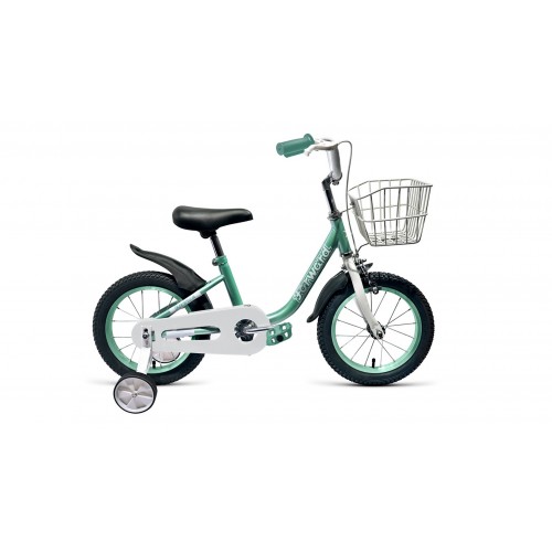 Велосипед 18"" FORWARD Barrio с корзиной, бирюзовый