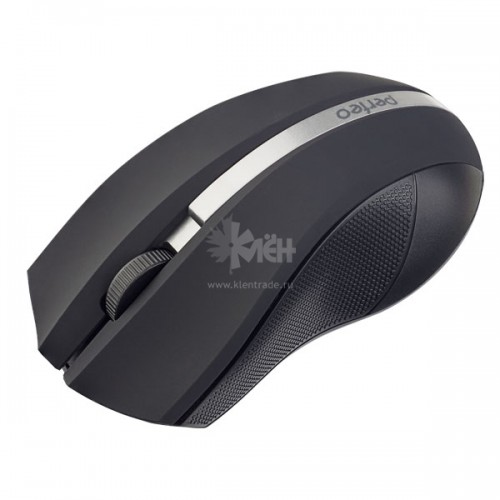Мышь беспроводная Perfeo VERTEX PF-A4497 черная/серебро 3кн.