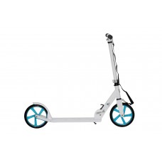 Самокат 2-ух кол. Black Aqua AS012 складной, кол. 200мм., белый/колёса бирюзовые
