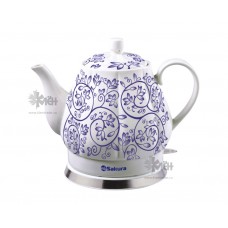 Чайник SAKURA SA-2035В (1,7л.) керам син узор