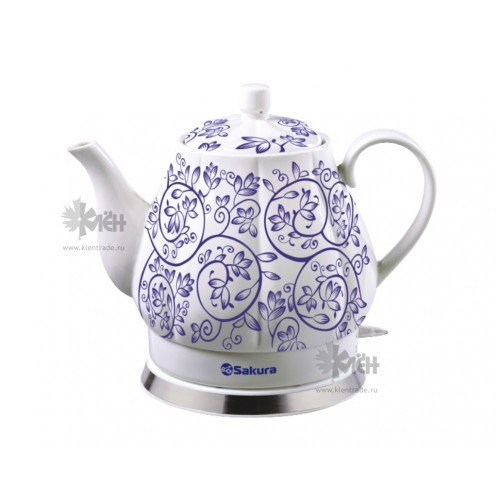 Чайник SAKURA SA-2035В (1,7л.) керам син узор
