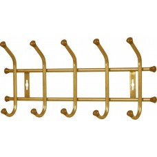 Вешалка настенная Nika 5 крючков ВНТ5 золотой
