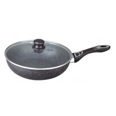 Сковорода d30 BEKKER ВК-3799 кован.алюмин., мрамор.покр., д/индукции