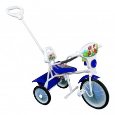 Велосипед 3-х кол. Малыш арт.09 род.ручка, спинка, кузов., поднож., охр.бампер, синий