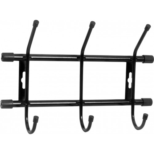 Вешалка настенная Nika 3 крючка ВН3/Ч чёрный