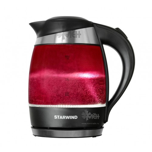 Чайник STARWIND SKG2214 1.8л малин стекло