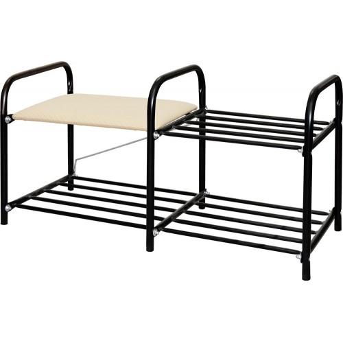 Этажерка для обуви Nika Люкс1 ЭТЛ1/Ч чёрный