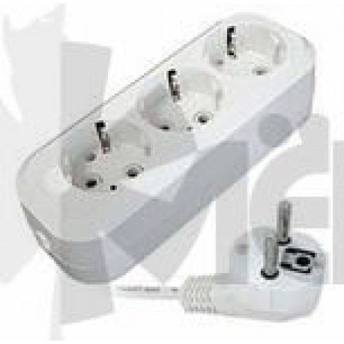 Удлинитель Универсал Е-303 3гн. 3м., с/з, 16А