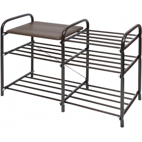 Этажерка для обуви Nika Люкс4 ЭТЛ4/А медный антик