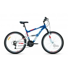 Велосипед 26"" ALTAIR MTB FS 1.0 двухподвес, рост 18"", 18ск., синий/красный