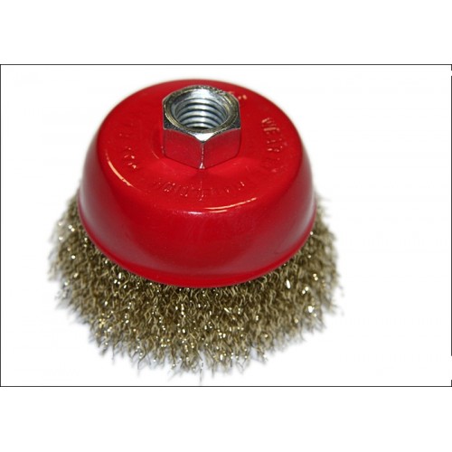 Щетка крацовка для УШМ чашка желтая 125*14 45-1-007