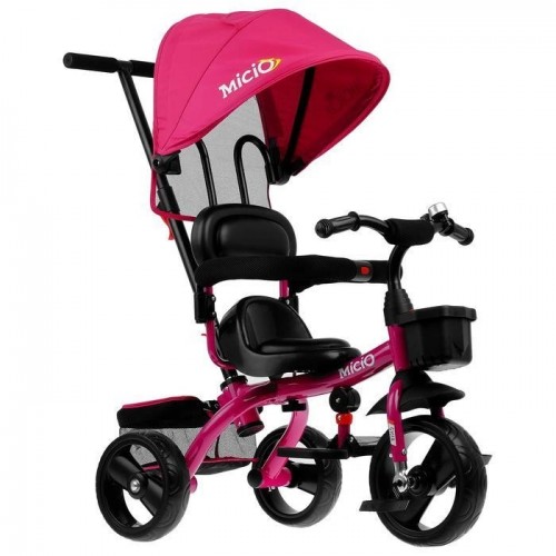 Велосипед 3-х кол. Micio Gioia крыша-капюшон, родит.вело-руч., сливовый 4700942