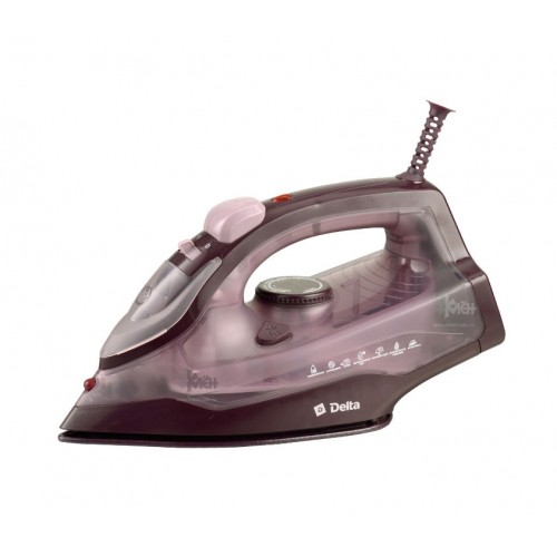 Утюг DELTA DL -353 2,4 , керам. черн/фиолет