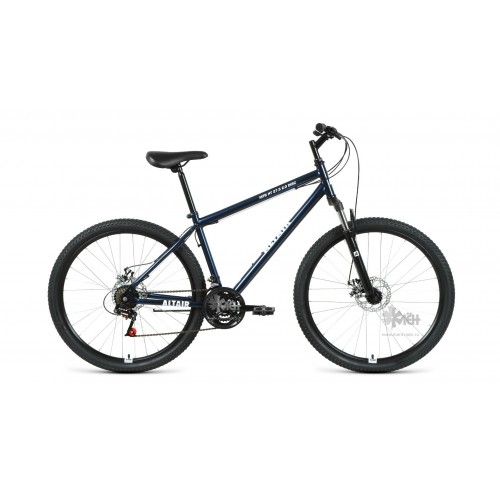 Велосипед 27,5"" ALTAIR MTB HT 2.0 disc рост 17"", 21ск., тёмно-синий/белый