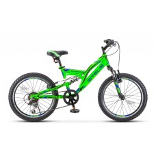 Велосипед 20"" STELS Mustang V20 двухподвес, рост 13"", 6ск., зелёный