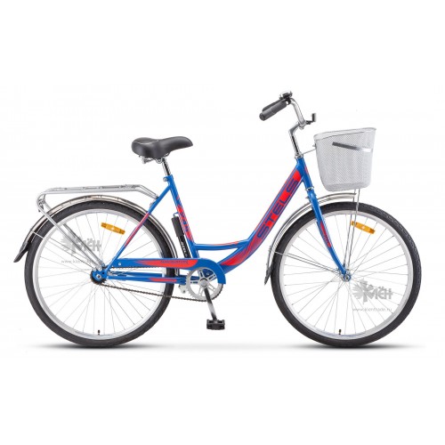 Велосипед 26"" STELS Navigator 245 женск.рама, +корзина, синий/красный