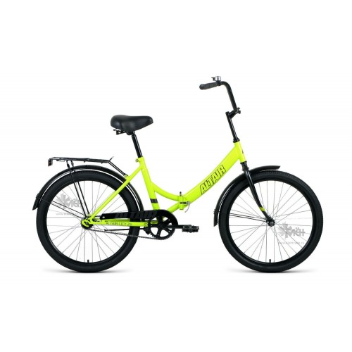 Велосипед 24"" ALTAIR City складная рама, рост 16"", зелёный/серый