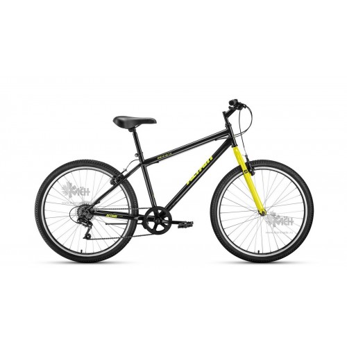Велосипед 26"" ALTAIR MTB HT 1.0 рост 19"", 7ск., чёрный/жёлтый