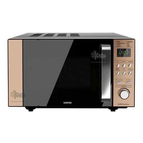 СВЧ печь соло 20л. Centek CT-1574 черн-золотой