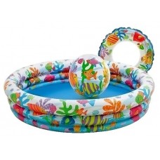 Бассейн INTEX 59469 132*28 с кругом и мячом