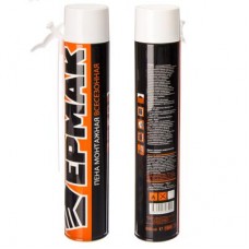 Пена монтажная 750мл ЕРМАК всесезонная . (15-45л.) 669-116 6595