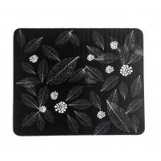 Коврик для мыши ДИАЛОГ PM-H15 черный с рисунком листьев leafs