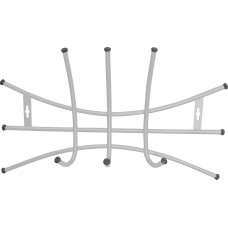 Вешалка настенная Nika 3 крючка Премиум ВНП2 серебряный