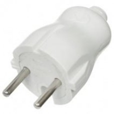 Вилка 6А б/з белая /Народная/ TDM SQ1806-0401