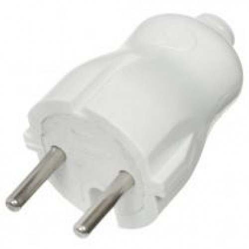 Вилка 6А б/з белая /Народная/ TDM SQ1806-0401