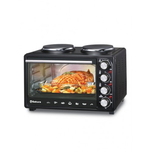 Жарочный шкаф SAKURA SA-7024HBK чёрн. 23л, 2 конф /чугун